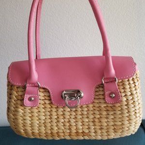 Tatyana Woven Basket Purse Retro Rockabilly Vintage
